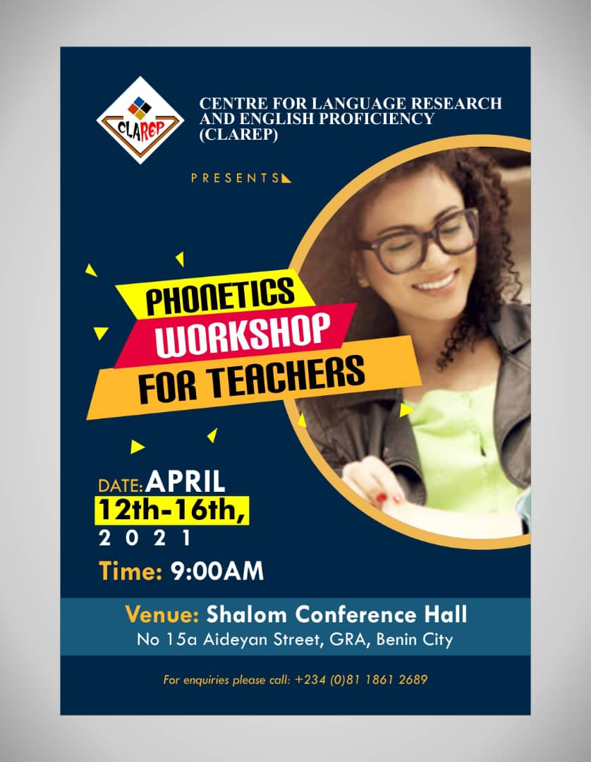 Clarep teachers workshop Flyer Clarep teachers workshop Flyer